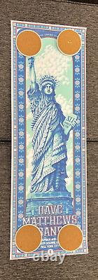 Dave Matthews Band MSG DMB Statue Of Liberty N2 NYC 11/18/23 Poster Bioworkz NY