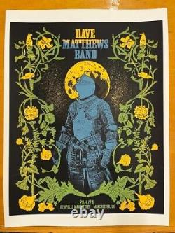 Dave Matthews Band Manchester Apollo Poster 29/04/24. Numbered 141