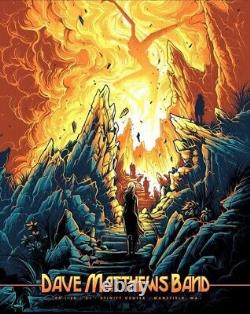 Dave Matthews Band Mansfield Poster 8/20/21 by Dan Mumford #296/1000