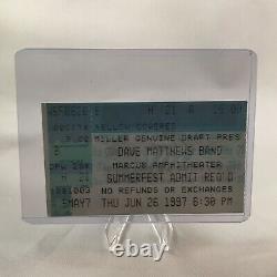 Dave Matthews Band Marcus Amphitheatre Wisconsin Concert Ticket Stub Jun 26 1997