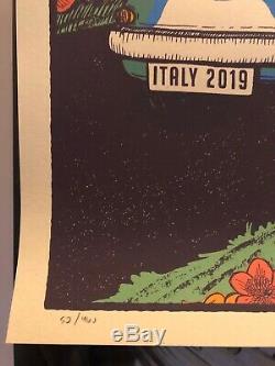 Dave Matthews Band Milan Padova Italy 2019 Signed Poster #/460 Justin Helton