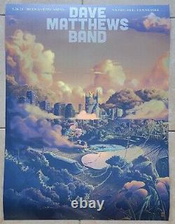 Dave Matthews Band Nashville Poster Foil A/E 25/30 2023 Bailey Race Bridgestone