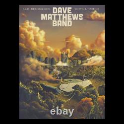 Dave Matthews Band Nashville, TN CONCERT POSTER SOLD OUT 2023 S/N