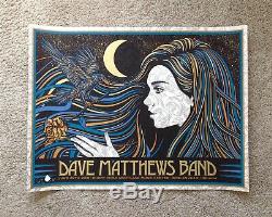 Dave Matthews Band Noblesville Poster Todd Slater N2 6/29/19 Signed AP Ruoff