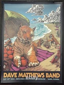 Dave Matthews Band OFFICIAL TAMPA FL EVENT POSTER May 22 2024 #300/775