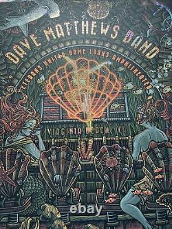Dave Matthews Band OIL SLICK FOIL Poster Virginia Beach 2021 A/P #40 Luke Martin