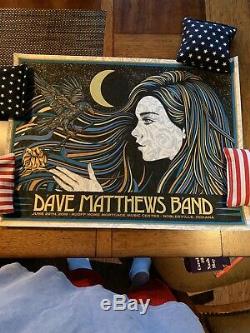 Dave Matthews Band POSTER N2 NOBLESVILLE TODD SLATER SOLD OUT #D MINT DEER CREEK
