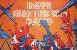 Dave Matthews Band Phoenix Poster 2022 James Flames Signed Screen Print AP #/75