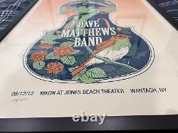 Dave Matthews Band Poster 06/12/12 JONES BEACH THEATER WANTAGH, NY #120/750