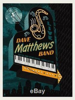 Dave Matthews Band Poster 09 Kansas City MO Piano Signed & Numbered #/550