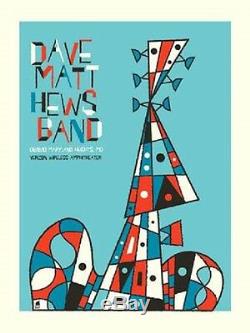 Dave Matthews Band Poster 10 Maryland Heights MO Signed & Numbered #/450