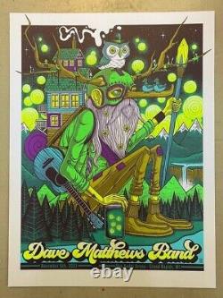 Dave Matthews Band Poster 11/6/2021 Grand Rapids MI Signed & Numbered #/70 A/E