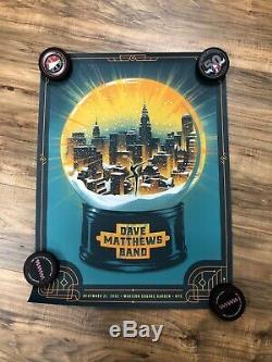 Dave Matthews Band Poster 2002 Madison Square Garden MSG NY S/N NYC DMB