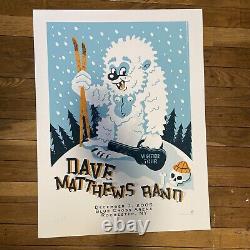 Dave Matthews Band Poster 2005 Rochester NY Yeti SE Numbered /350 Rare Methane