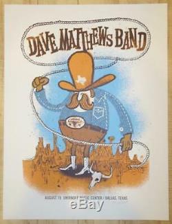 Dave Matthews Band Poster 2006 Dallas Texas Signed & Numbered #/300 Rare