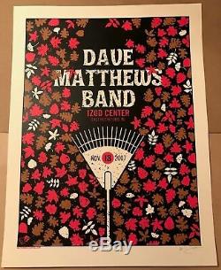 Dave Matthews Band Poster 2007 Izod Center East Rutherford NJ AP Red