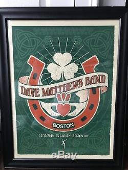 Dave Matthews Band Poster 2010 Boston, MA 11.10.2010 Mint Conditon