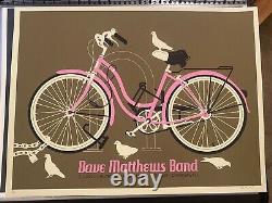 Dave Matthews Band Poster 2010 Camden NJ N2 Pink Bike Methane #3 of 690 Rare