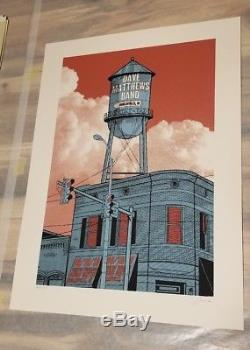 Dave Matthews Band Poster 2010 Noblesville, IN Signed/#725 Rare! Sold Out! MINT