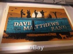 Dave Matthews Band Poster 2011 Gorge Caravan Methane Signed AP MINT Rare 9/4/11