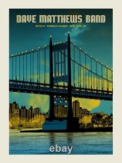 Dave Matthews Band Poster 2011 Randall's Island New York, NY Caravan N3 #/850