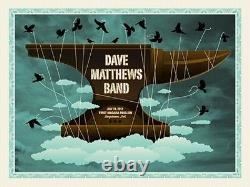 Dave Matthews Band Poster 2012 Burgettstown PA Signed & Numbered #/600