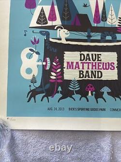 Dave Matthews Band Poster 2013 Commerce Colorado Dick's Methane Studios Numbered