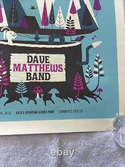 Dave Matthews Band Poster 2013 Commerce Colorado Dick's Methane Studios Numbered