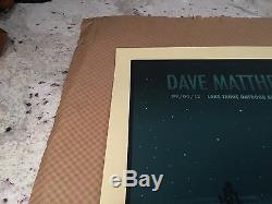 Dave Matthews Band Poster 2013 Harvey's Lake South Lake Tahoe Numbered #/585 DMB