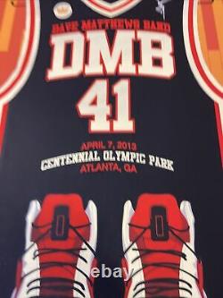 Dave Matthews Band Poster 2013 Olympic Park Atlanta GA Basketball Signed AP