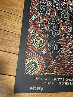Dave Matthews Band Poster 2014 Australia Sidney Melbourne AP Mint Rare
