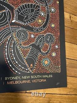 Dave Matthews Band Poster 2014 Australia Sidney Melbourne AP Mint Rare