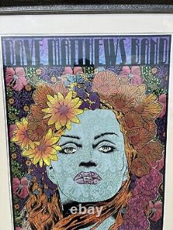 Dave Matthews Band Poster 2014 Berkeley Chuck Sperry Show Edition FRAMED