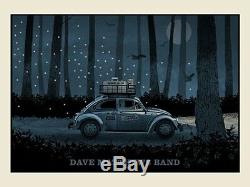 Dave Matthews Band Poster 2014 Berkeley Greek N3 VW Bug Numbered #/1075