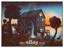 Dave Matthews Band Poster 2014 First Niagara Pavilion Burgettstown PA S/N #50 AE