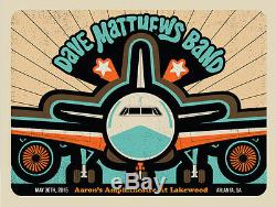 Dave Matthews Band Poster 2015 Aaron's Amp Lakewood Atlanta GA Signed & Numbered
