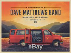 Dave Matthews Band Poster 2016 Gorge 3-Day A/E 25 Years Signed & Numbered #100