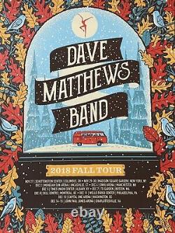 Dave Matthews Band Poster 2018 Fall Tour Litho
