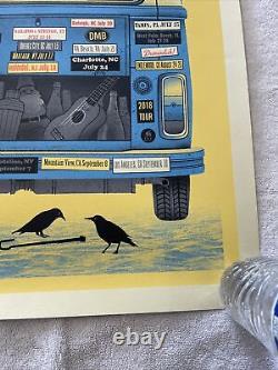 Dave Matthews Band Poster 2018 Summer Tour Numbered