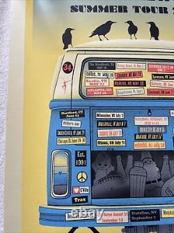 Dave Matthews Band Poster 2018 Summer Tour Numbered