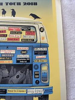 Dave Matthews Band Poster 2018 Summer Tour Numbered