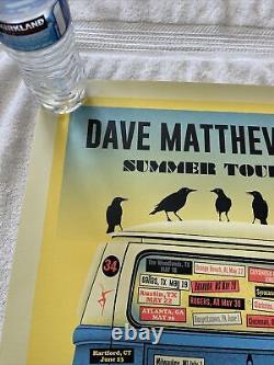 Dave Matthews Band Poster 2018 Summer Tour Numbered