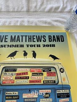 Dave Matthews Band Poster 2018 Summer Tour Numbered