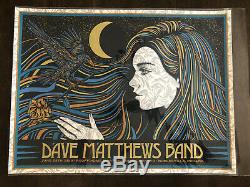 Dave Matthews Band Poster 2019 N2 Noblesville IN SLATER SE Deer Creek #/926 Mint