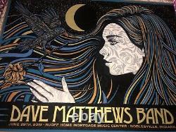 Dave Matthews Band Poster 2019 Noblesville Slater MINT Numbered