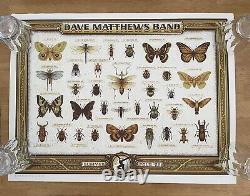 Dave Matthews Band Poster 2022 VARIANT Summer Tour Butterflies & Bugs