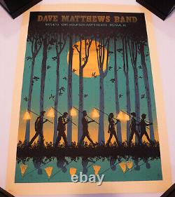 Dave Matthews Band Poster 5/24/2016 Oak Mountain Pelham AL #192/690