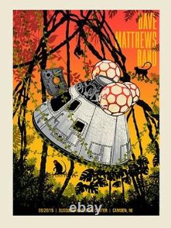 Dave Matthews Band Poster 6/26/2015 Camden NJ N1 Signed & Numbered #/775