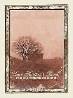 Dave Matthews Band Poster 6/28/2008 Bristow VA Signed A/P Artist Proof Drive In