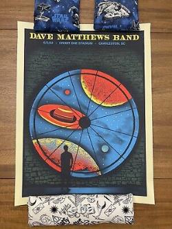 Dave Matthews Band Poster 6/3/22 Credit One Charleston, SC Methane Studios New